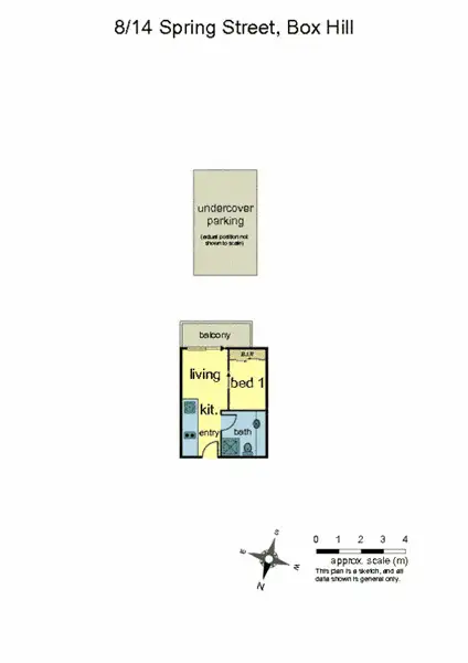 Floorplan of Homely apartment listing, 8/14 Spring Street, Box Hill VIC 3128