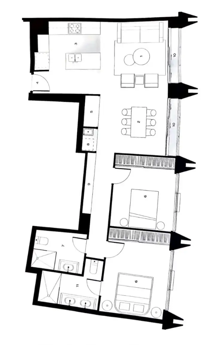 Floorplan of Homely apartment listing, 604C/1 The Concourse, Benowa QLD 4217