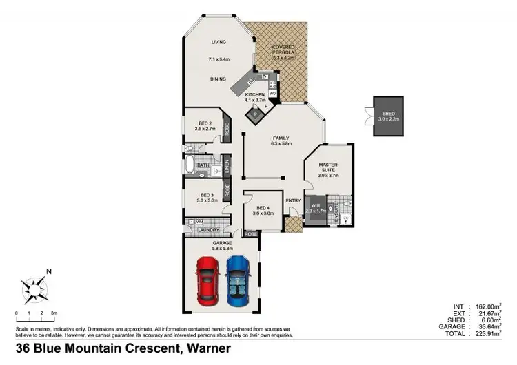 Floorplan of Homely house listing, 36 Blue Mountain Crescent, Warner QLD 4500
