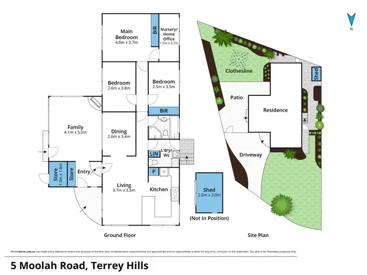 Floorplan of Homely house listing, 5 Moolah Road, Terrey Hills NSW 2084