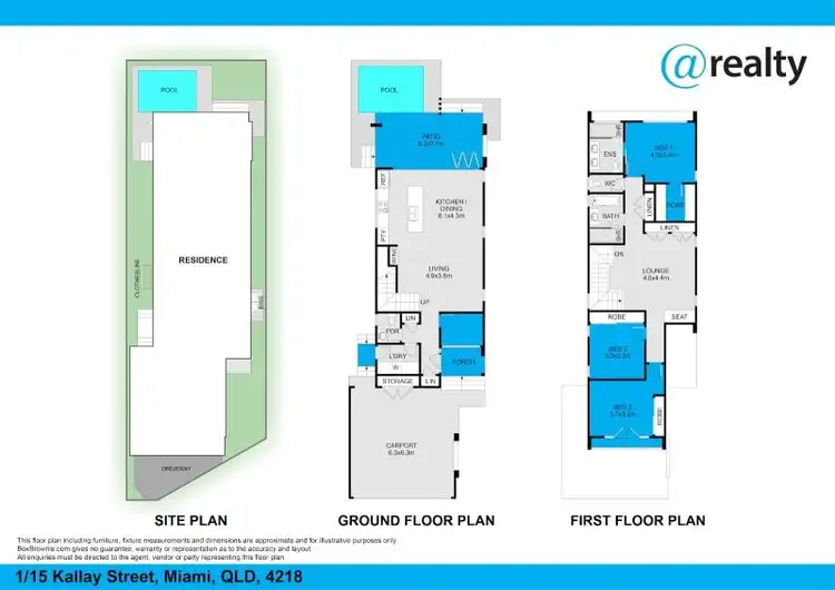 Floorplan of Homely house listing, 1/15 Kallay Street, Miami QLD 4220