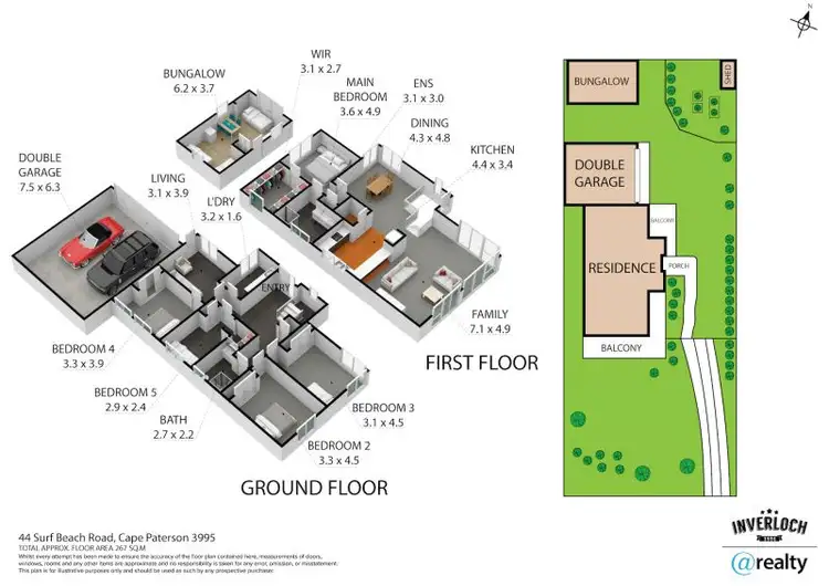 Floorplan of Homely house listing, 44 Surf Beach Road, Cape Paterson VIC 3995