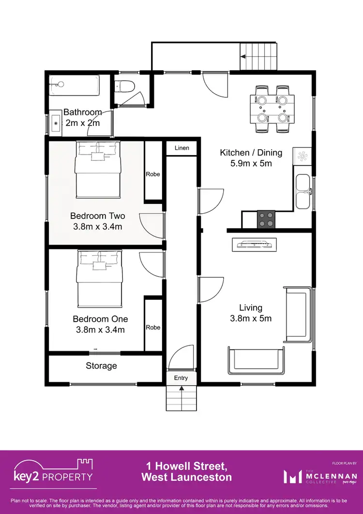 Floorplan of Homely house listing, 1 Howell Street, West Launceston TAS 7250