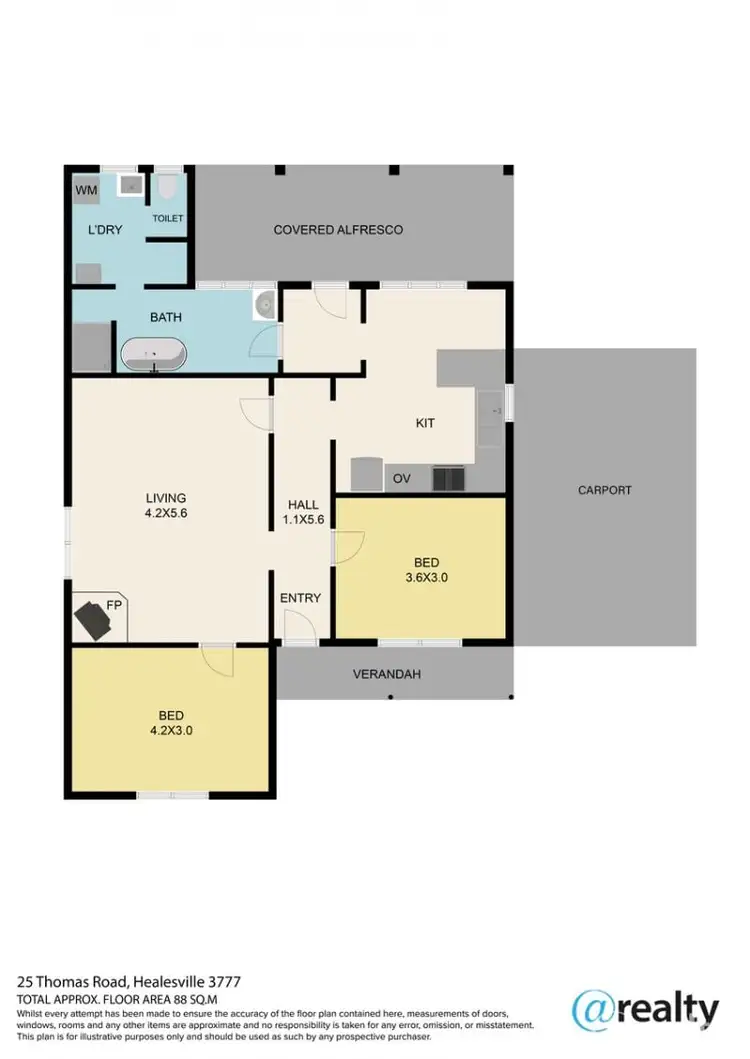 Floorplan of Homely house listing, 25 Thomas Road, Healesville VIC 3777