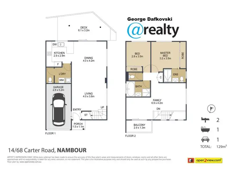 Floorplan of Homely townhouse listing, 14/68 Carter Road, Nambour QLD 4560