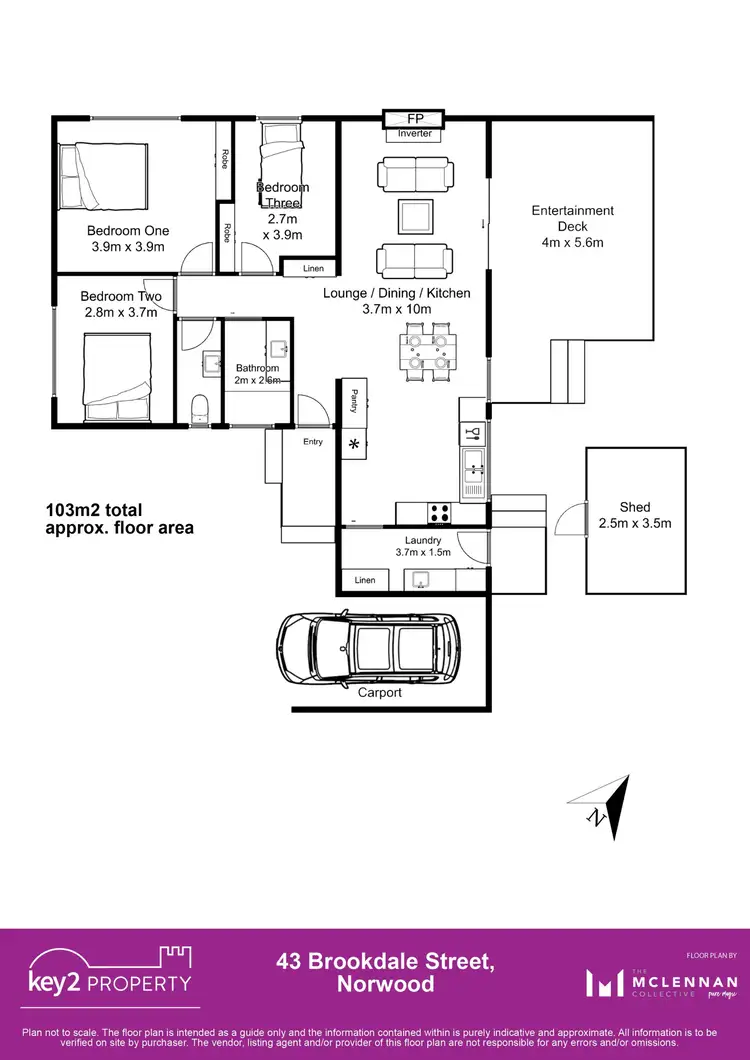 Floorplan of Homely house listing, 43 Brookdale Street, Norwood TAS 7250