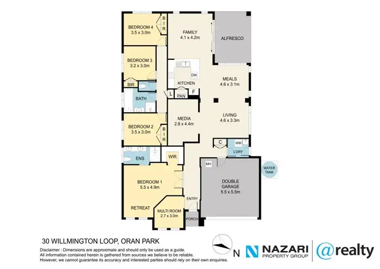 Floorplan of Homely house listing, 30 Willmington Loop, Oran Park NSW 2570