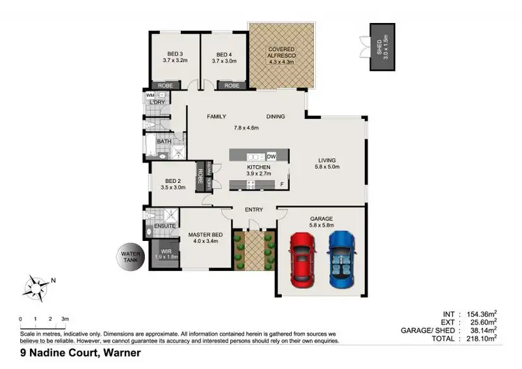 Floorplan of Homely house listing, 9 Nadine Court, Warner QLD 4500