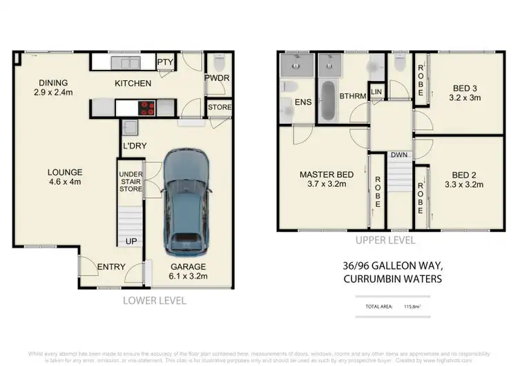 Floorplan of Homely townhouse listing, 36/96 Galleon Way, Currumbin Waters QLD 4223