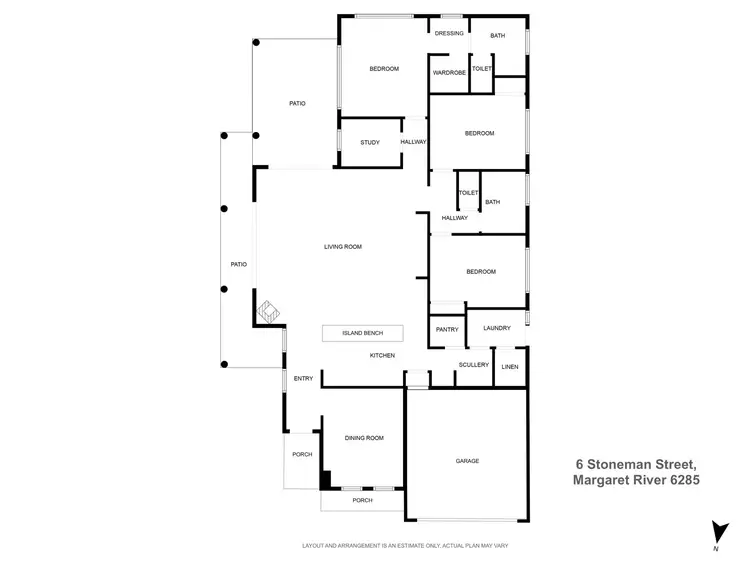 Floorplan of Homely house listing, 6 Stoneman Street, Margaret River WA 6285