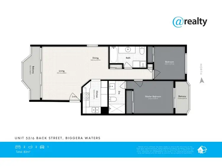 Floorplan of Homely apartment listing, 52/6 Back Street, Biggera Waters QLD 4216