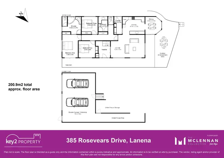 Floorplan of Homely house listing, 385 Rosevears Drive, Lanena TAS 7275