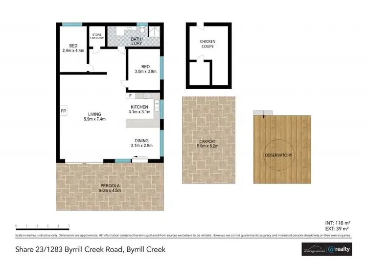 Floorplan of Homely rural property listing, 23/1283 Byrrill Creek rd, Brays Creek NSW 2484