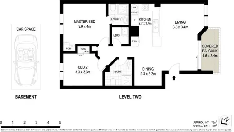Floorplan of Homely apartment listing, 54/49-53 Peninsular Drive, Surfers Paradise QLD 4217