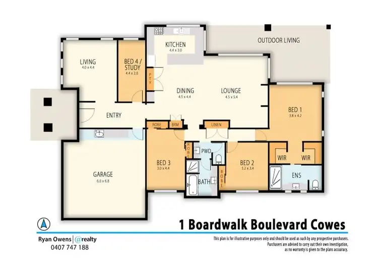 Floorplan of Homely house listing, 1 Boardwalk Boulevard, Cowes VIC 3922