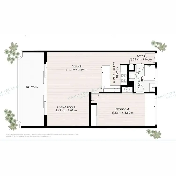 Floorplan of Homely apartment listing, WHA CA1204/14 Resort Drive, Hamilton Island QLD 4803