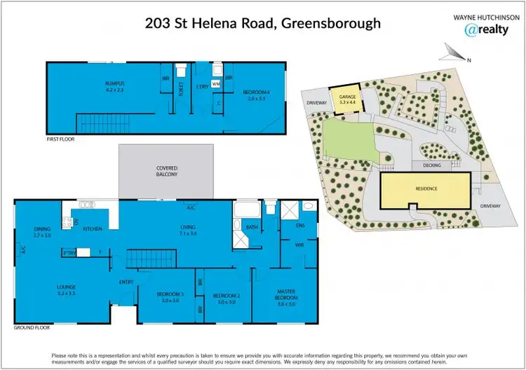 Floorplan of Homely house listing, 203 St Helena Road, Greensborough VIC 3088