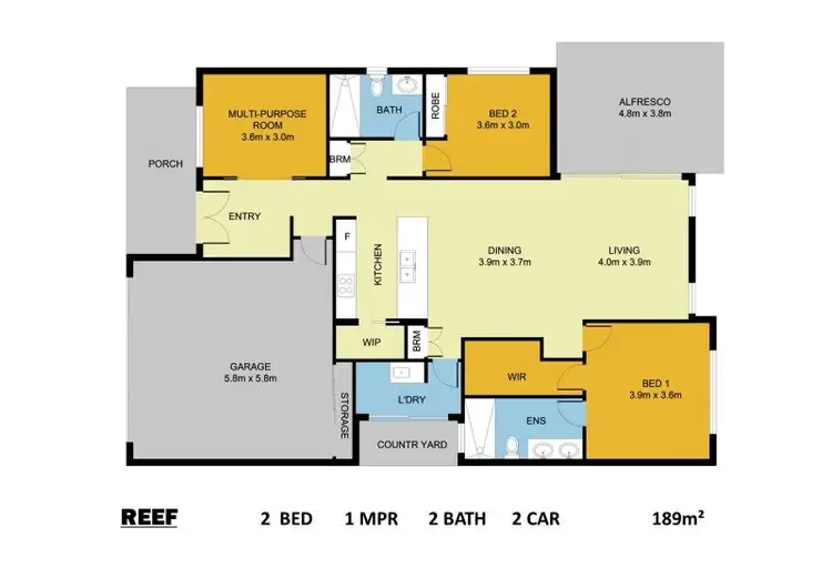 Floorplan of Homely house listing, 214/9 Dux Drive, Bongaree QLD 4507
