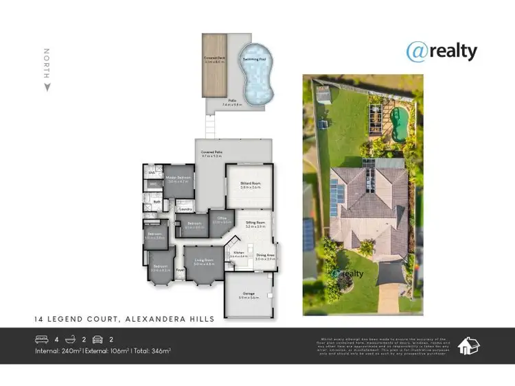 Floorplan of Homely house listing, 14 Legend Court, Alexandra Hills QLD 4161