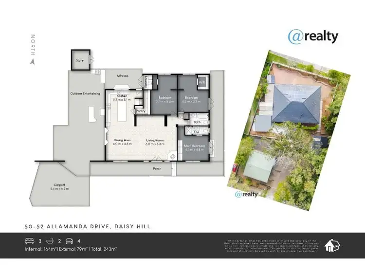 Floorplan of Homely house listing, 50-52 Allamanda Drive, Daisy Hill QLD 4127