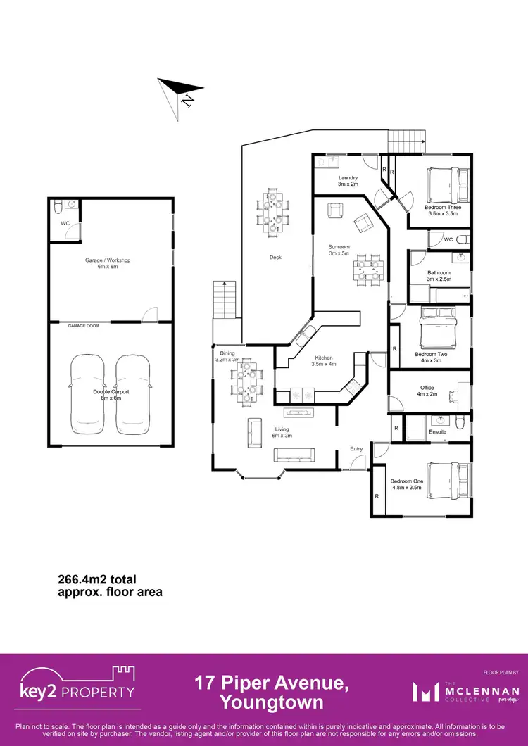 Floorplan of Homely house listing, 17 Piper Avenue, Youngtown TAS 7249