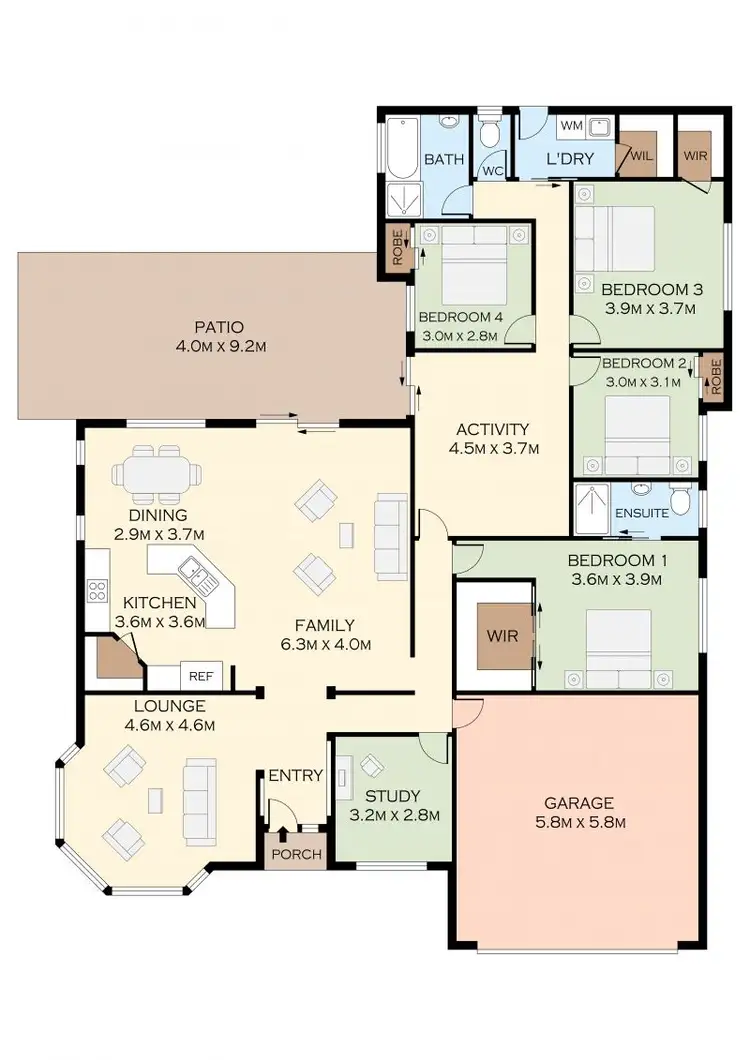 Floorplan of Homely house listing, 3 Allikea Place, D'aguilar QLD 4514