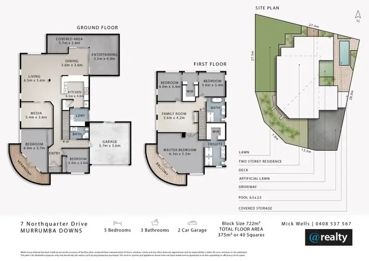 Floorplan of Homely house listing, 7 Northquarter Drive, Murrumba Downs QLD 4503