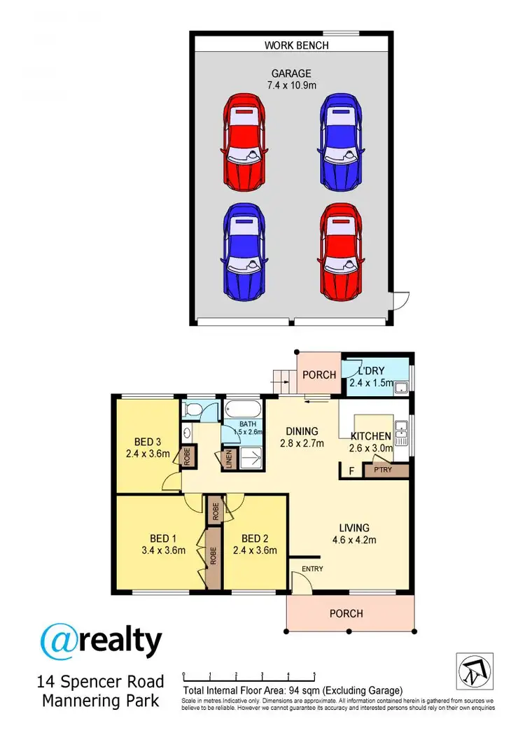 Floorplan of Homely house listing, 14 Spencer Road, Mannering Park NSW 2259