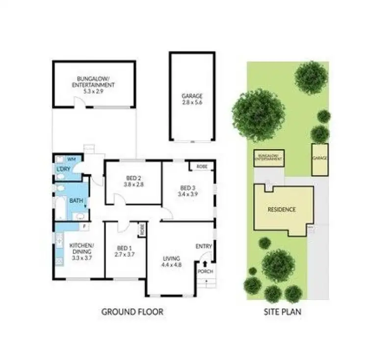 Floorplan of Homely house listing, 88 Justin Avenue, Glenroy VIC 3046