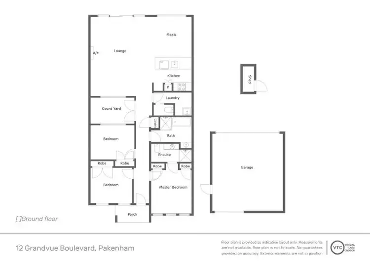 Floorplan of Homely townhouse listing, 8 Grandvue Boulevard, Pakenham VIC 3810