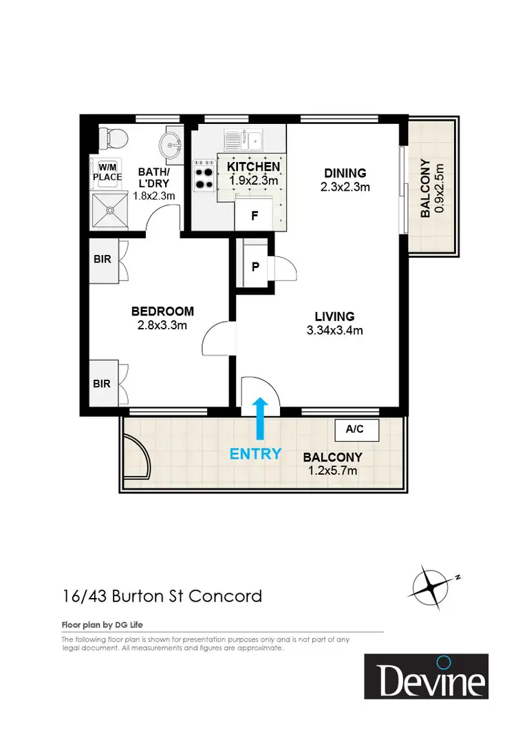 Floorplan of Homely apartment listing, 16/43 Burton Street, Concord NSW 2137
