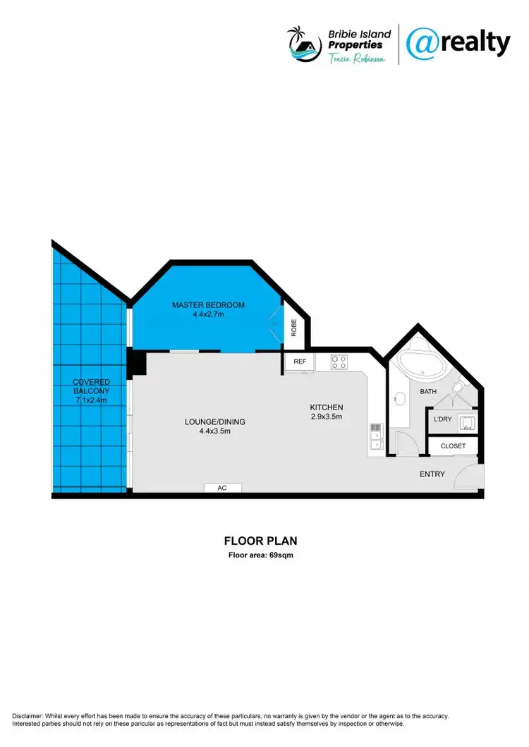 Floorplan of Homely unit listing, 13/5 Links Court, Woorim QLD 4507