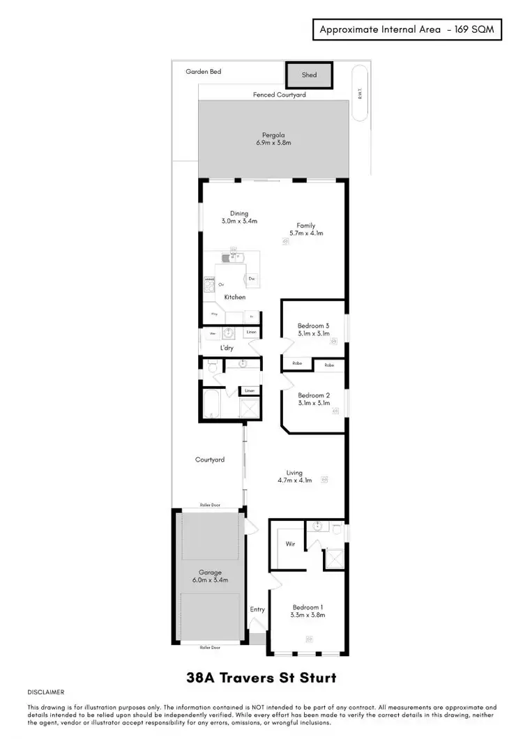 Floorplan of Homely house listing, 38A Travers Street, Sturt SA 5047