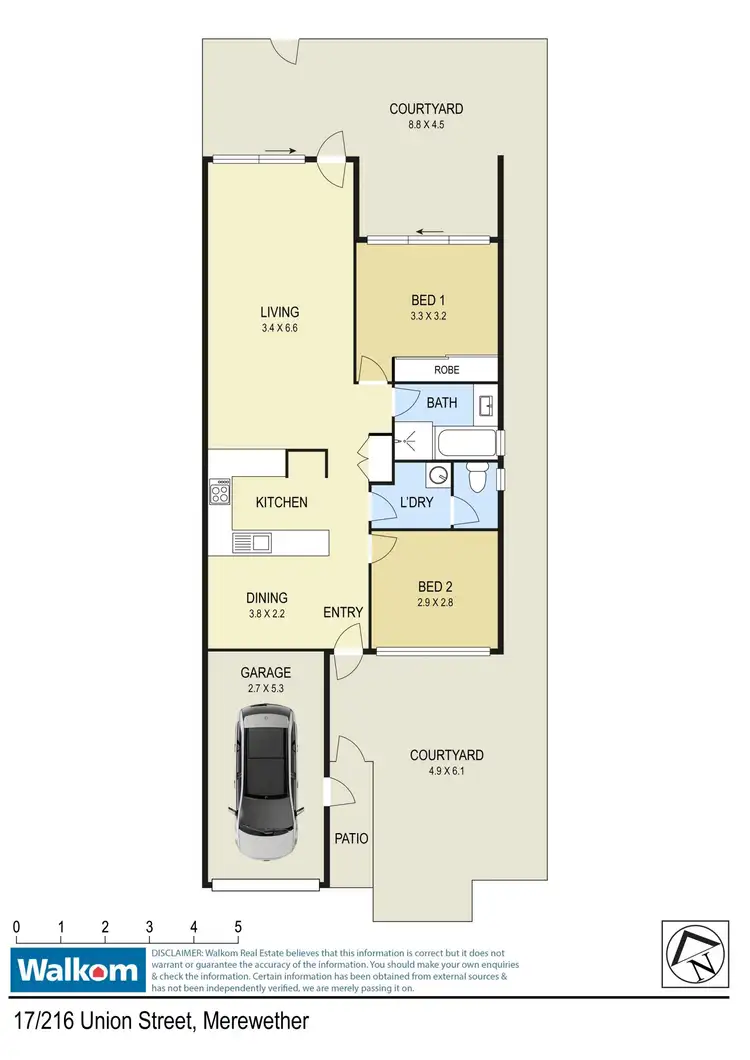 Floorplan of Homely villa listing, 17/216 Union Street, Merewether NSW 2291