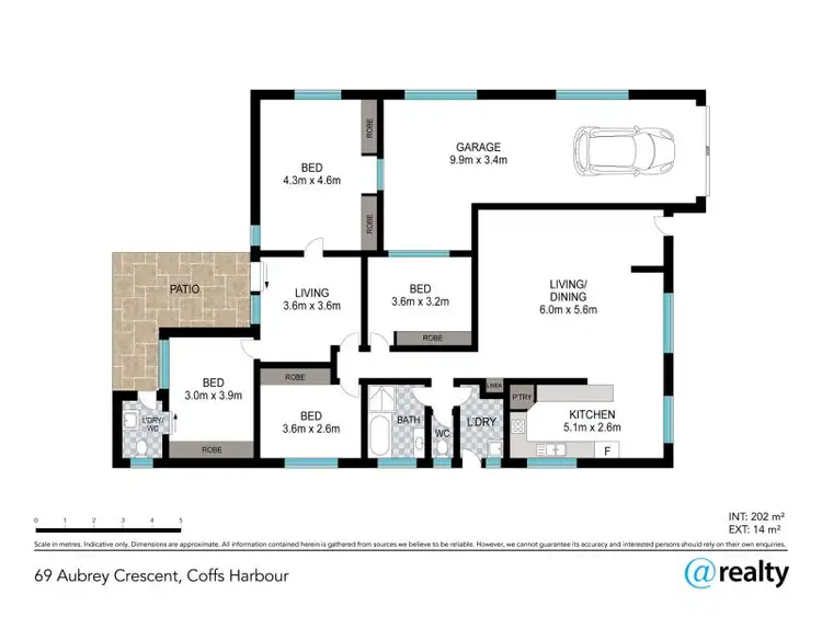 Floorplan of Homely house listing, 69 Aubrey Crescent, Coffs Harbour NSW 2450