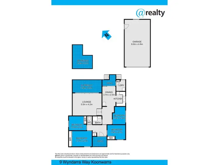 Floorplan of Homely house listing, 9 Wyndarra Way, Koonawarra NSW 2530