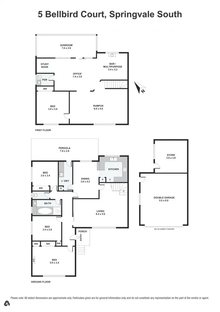 Floorplan of Homely house listing, 5 Bellbird Court, Springvale South VIC 3172