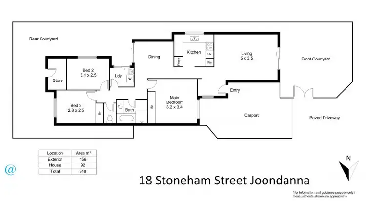 Floorplan of Homely unit listing, 18 Stoneham Street, Joondanna WA 6060
