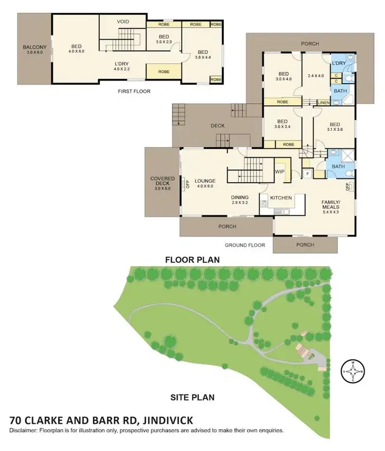 Floorplan of Homely house listing, 70 Clarke and Barr Road, Jindivick VIC 3818