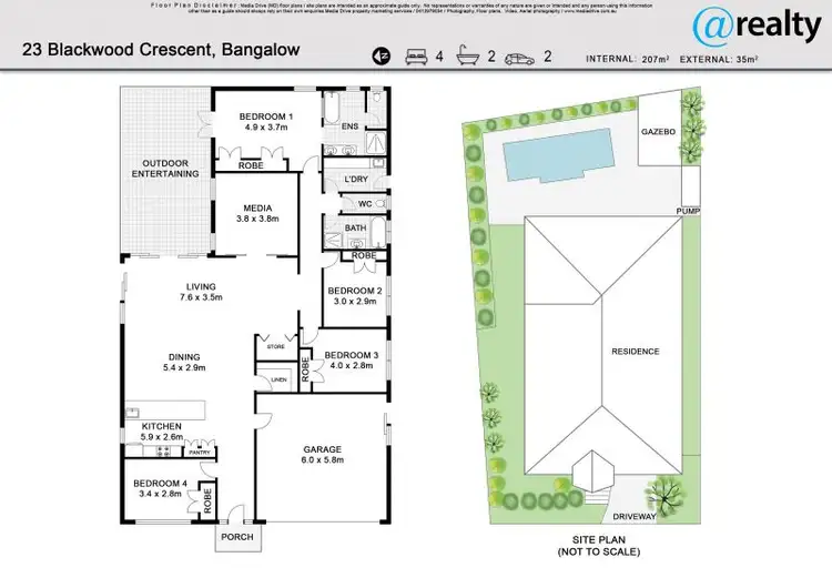 Floorplan of Homely house listing, 23 Blackwood Crescent, Bangalow NSW 2479