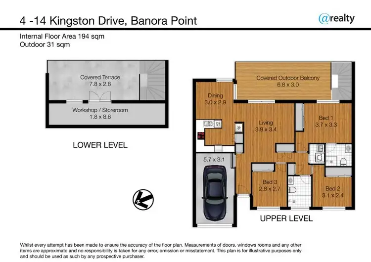 Floorplan of Homely apartment listing, 4/14 Kingston Drive, Banora Point NSW 2486