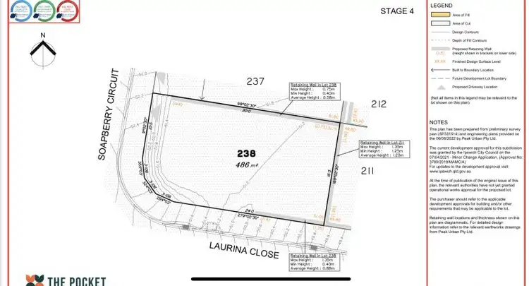 Floorplan of Homely land listing, Lot 238 Soapberry Circuit, Collingwood Park QLD 4301