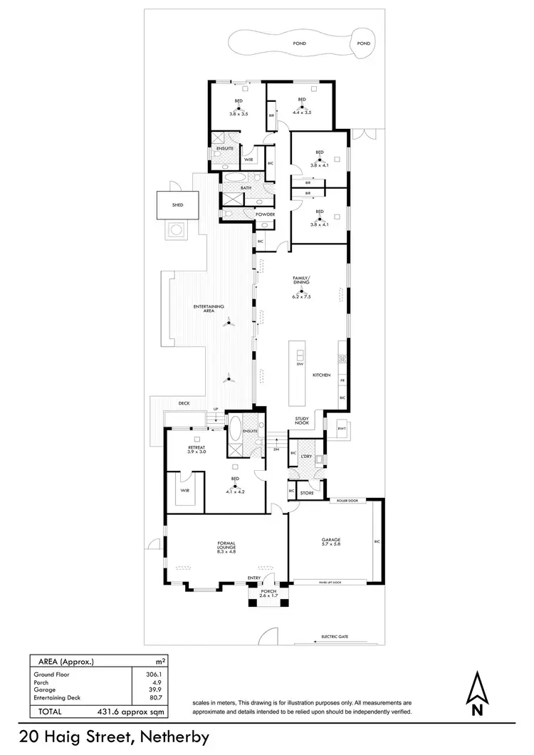 Floorplan of Homely house listing, 20 Haig Street, Netherby SA 5062