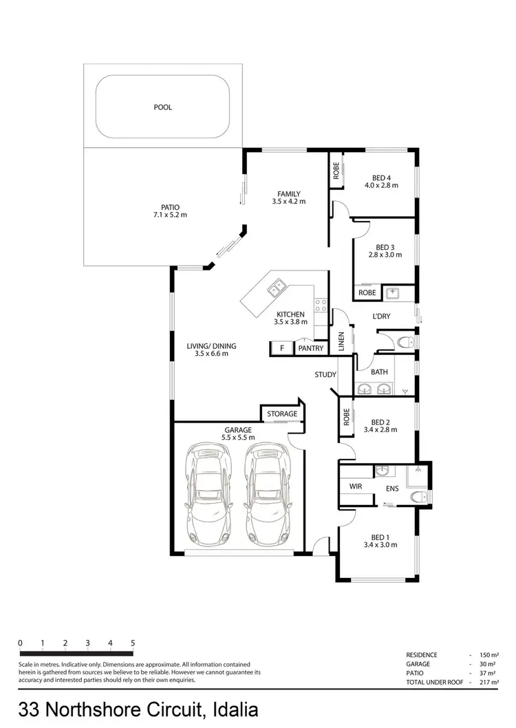 Floorplan of Homely house listing, 33 Northshore Circuit, Idalia QLD 4811