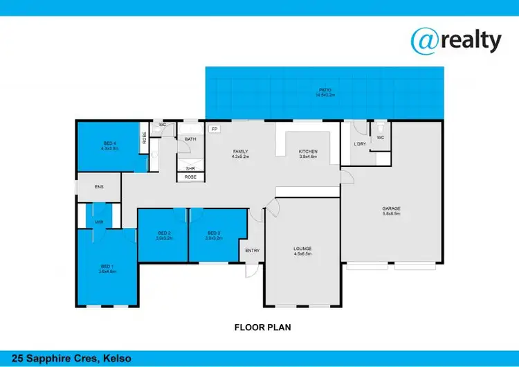 Floorplan of Homely house listing, 25 Sapphire Crescent, Kelso NSW 2795
