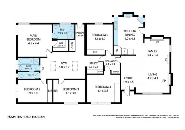 Floorplan of Homely rural property listing, 75 Smiths Road, Mardan VIC 3953