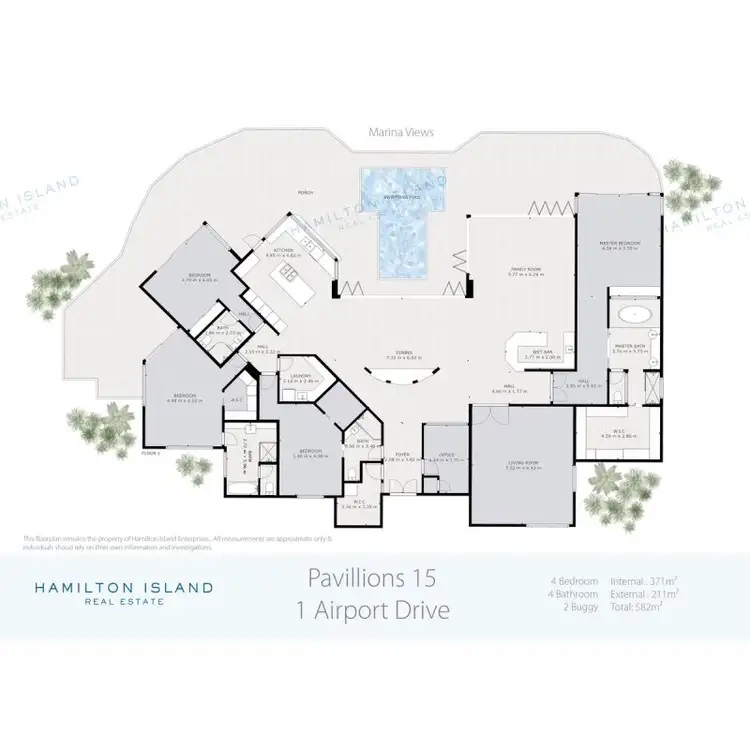 Floorplan of Homely apartment listing, Pavillions 15/1 Airport Drive, Hamilton Island QLD 4803