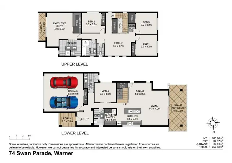 Floorplan of Homely house listing, 74 Swan Parade, Warner QLD 4500