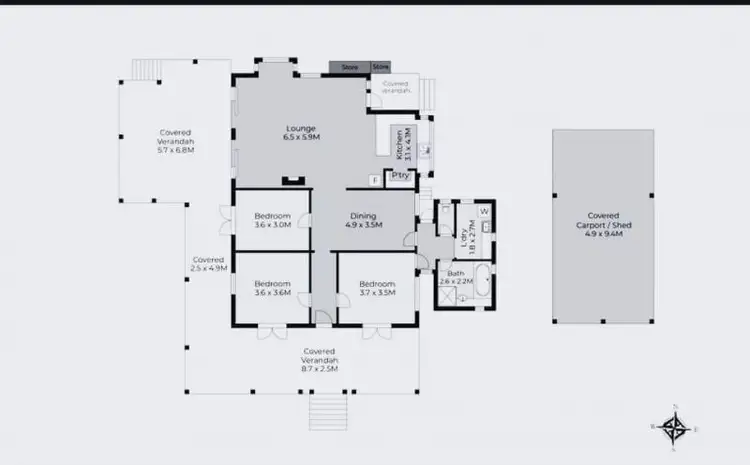 Floorplan of Homely house listing, 34 Basil Road, Nimbin NSW 2480
