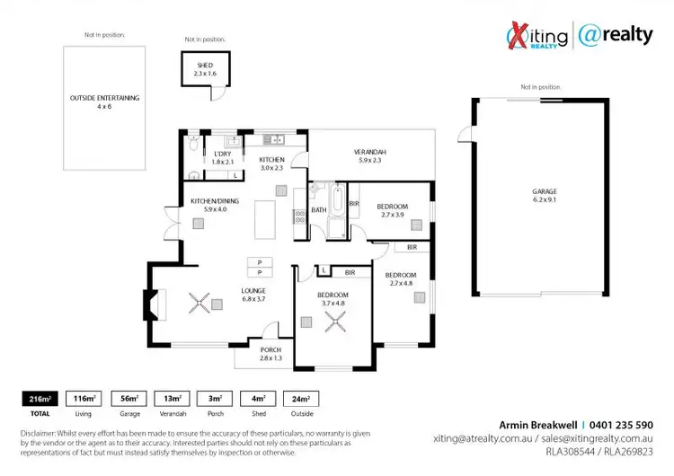 Floorplan of Homely house listing, 6 Scott Street, Kersbrook SA 5231